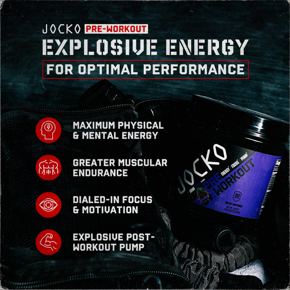 JOCKO HIGH STIM PRE WORKOUT CASE (12 units) JOCKO FUEL WHOLESALE
